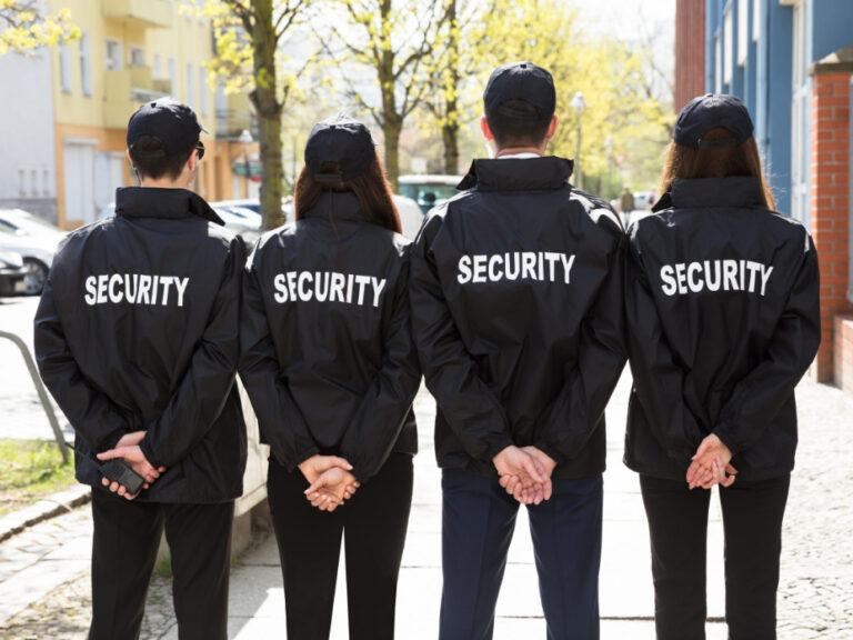 agents de gardiennage de dos